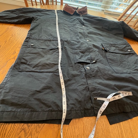 Kakadu Traders Australia Waxed Cotton Leather Collar Drover Coat Men’s Sz XL - Picture 7 of 12